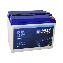 GOOWEI ENERGY Pb trakční záložní akumulátor VRLA GEL 12V/55Ah (6-EVF-55)