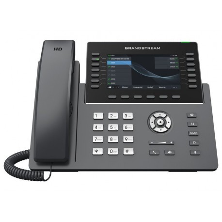 Grandstream GRP2650 VoIP telefon, 6x SIP, barevný 5" displej, 2x Gbps RJ45, PoE, DualBand WiFi, BT, 1x USB