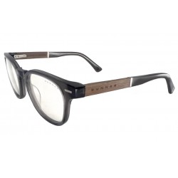 GUNNAR kancelářske/herní brýle  TIOGA GRAY CRYSTAL/WALNUT čirá skla-PRO MINERAL BLF 35 GUNNAR focus