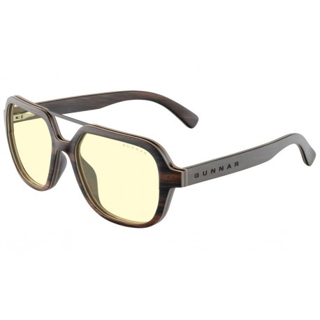 GUNNAR kancelářske/herní brýle HUMBOLDT EBONY * jantárová skla * BLF 65 * GUNNAR focus