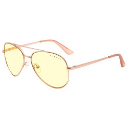 GUNNAR kancelářske/herní brýle MAVERICK ROSE GOLD * jantárová skla * BLF 65 *  GUNNAR focus