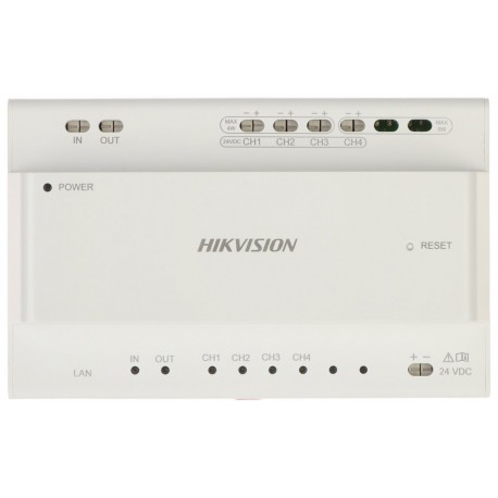 Hikvision DS-KAD704Y - Video/Audio distributor-injektor až pro 4 zařízení