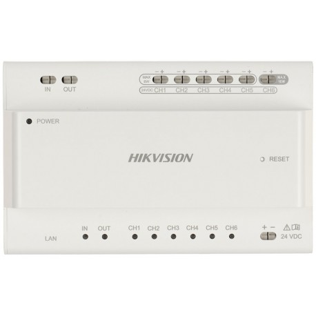 Hikvision DS-KAD706Y - Video/Audio distributor-injektor až pro 6 zařízení