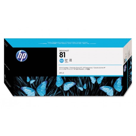 HP (81) C4931A - ink. náplň cyan, DesignJet 5000xx (680ml) originál