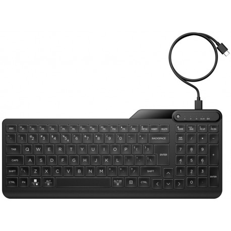 HP 405 Backlit Wired Keyboard