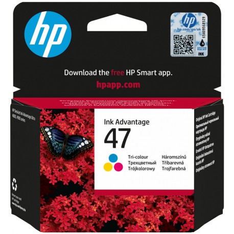 HP 47 Tříbarevná originální kazeta DeskJet 4828