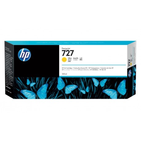 HP 727 Žlutá inkoustová kazeta DesignJet, 300 ml