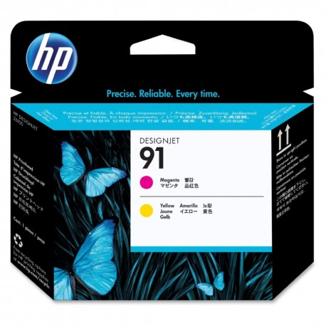 HP 91 Purpurová a žlutá tisková hlava
