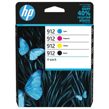 HP 912 CMYK Original Ink Cartridge 4-Pack