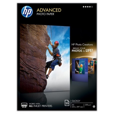 HP Advanced Photo Paper, Glossy, A4, 25 listů, 250 g/m2