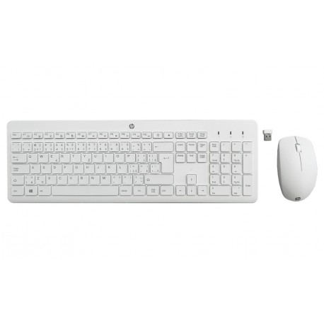 HP Bezdrátová klávesnice a myš HP 230 - bílá CZ/SK