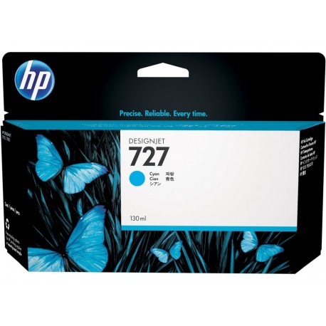 HP cartridge B3P19A (727) azurová pro DesignJet - 130ml