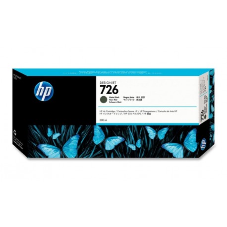 HP inkoustová kazeta Designjet HP 726 černá matná originál
