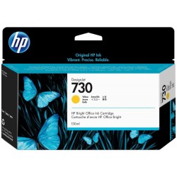 HP originální ink P2V64A, HP 730, žlutá, 130ml