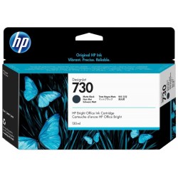 HP originální ink P2V65A, HP 730, matná černá, 130ml