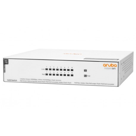 HPE Aruba Instant On 1430 8G Class4 PoE 64W Switch