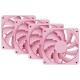 HYTE ventilátor 120mm PWM / barva Strawberry Milk / 1500rpm / 72CFM / ABS / 4-pin / sada 4x ventilátor