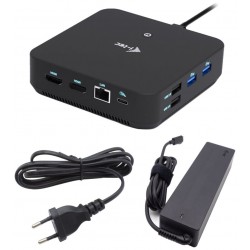 i-tec dokovací stanice USB-C DP Dual HDMI Docking Station, Power Delivery 100W + univerzální nabíječka 100W