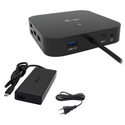 i-tec dokovací stanice USB-C Dual Display/ 2x DP/ 2x USB-C/ 5x USB/ LAN/ Power Delivery 65W + univerzální nabíječka 112W