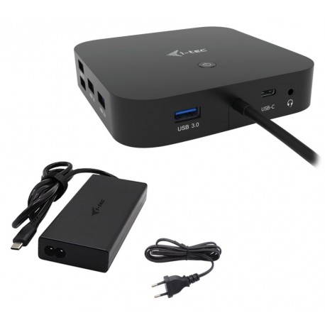 i-tec dokovací stanice USB-C Dual Display/ 2x DP/ 2x USB-C/ 5x USB/ LAN/ Power Delivery 65W + univerzální nabíječka 112W