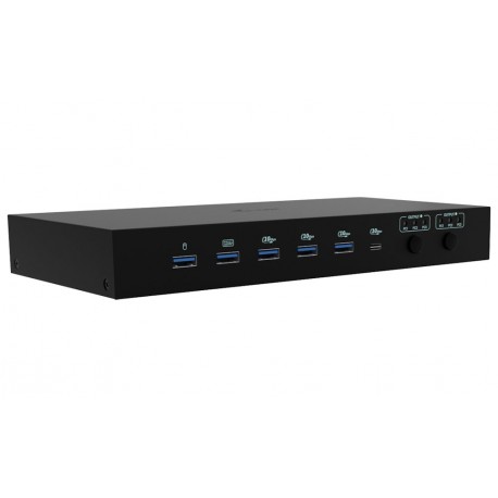 i-tec dokovací stanice USB-C KVM Docking station for 3 Hosts, Dual Display, Power Delivery 1x 92W/2x 65W