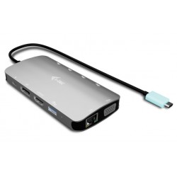 i-tec dokovací stanice USB-C Metal Nano 3x Display (DP, HDMI and VGA) Power Delivery 100 W