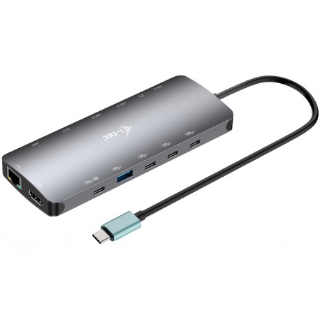 i-tec dokovací stanice USB-C Metal Nano 3x Display Dock, 2x HDMI 1x USB-C video, Power Delivery 140W