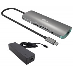 i-tec dokovací stanice USB-C Metal Nano 4K HDMI LAN, Power Delivery 100 W + nabíječka 100W