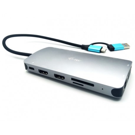 i-tec dokovací stanice USB 3.0/ USB-C/ TB/ USB-C 3.2/ 4x USB-A/ 2x HDMI/ VGA/ LAN/ micro SD/SD/ PD 100W