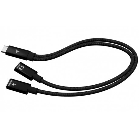 i-tec přípojný kabel USB-C Splitter Audio/Data, Power Delivery 100W