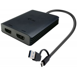 i-tec USB-A/USB-C Dual 4K HDMI video adaptér