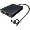i-tec USB-A/USB-C Dual 4K HDMI video adaptér