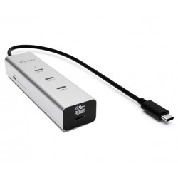 i-tec USB-C Charging Metal HUB 5port with USB-C video 8K, Power Delivery 85W