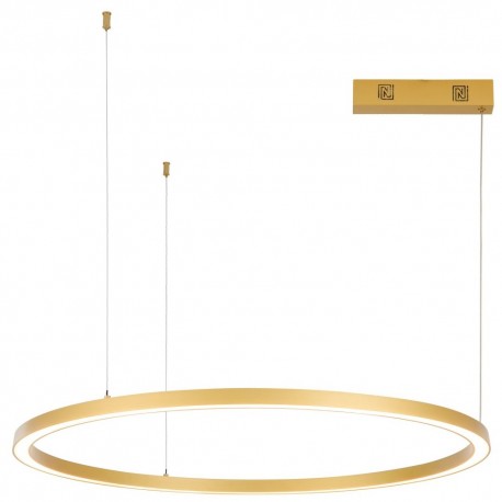 IMMAX NEO FINO NEW SMART závěsné svítidlo 1 kruh, 80cm, 60W, zlaté, Zigbee 3.0, TUYA
