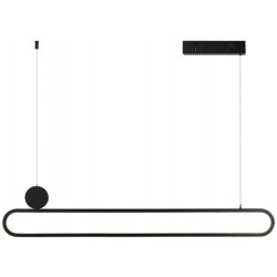 IMMAX NEO LITE OVALE SMART závěsné svítidlo černé 122cm 50W s podporou BEACON, Wi-Fi, TUYA