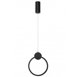 IMMAX NEO LITE OVALE SMART závěsné svítidlo černé 26cm 18W s podporou BEACON, Wi-Fi, TUYA