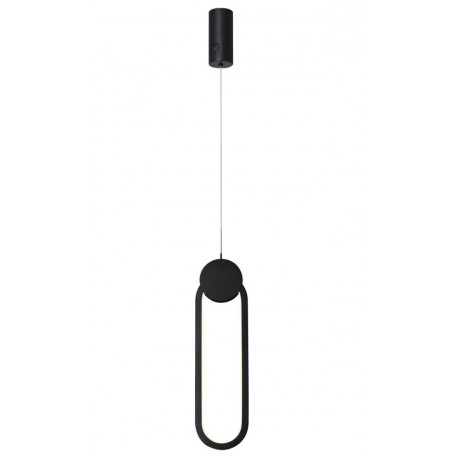 IMMAX NEO LITE OVALE SMART závěsné svítidlo černé 40x12cm 22W s podporou BEACON, Wi-Fi, TUYA