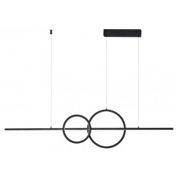 IMMAX NEO LITE RONDAS SMART závěsné svítidlo černé 131cm 56W s podporou BEACON, Wi-Fi, TUYA