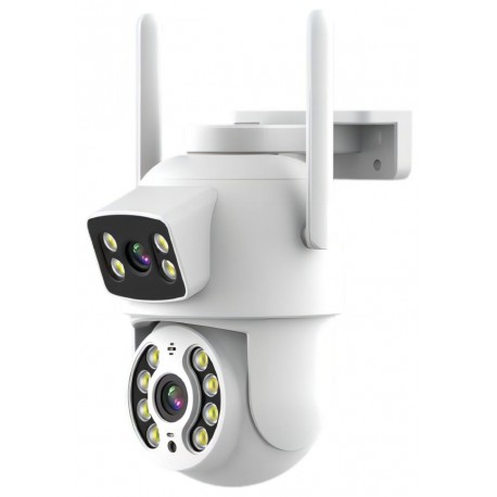 IMMAX NEO LITE SMART Security venkovní kamera DOUBLE, duální, 355° 90° P/T, Wi-Fi, 2x 2MP, ONVIF, TUYA
