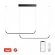 IMMAX NEO PATTINI Smart závěsné svítidlo dvojité 160-280cm, 53W, 3640lm černé Zigbee 3.0, TUYA