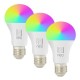 IMMAX NEO SMART sada 3x LED žárovka E27 11W RGB+CCT barevná a bílá, stmívatelná, Zigbee, TUYA