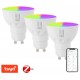 IMMAX NEO SMART sada 3x LED žárovka GU10 4,8W RGB+CCT barevná a bílá, stmívatelná, Zigbee, TUYA