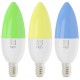 IMMAX NEO SMART sada 3x žárovka LED E14 6W RGB+CCT barevná a bílá, stmívatelná, Wi-Fi, TUYA