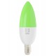 IMMAX NEO SMART žárovka LED E14 6W RGB+CCT barevná a bílá, stmívatelná, Wi-Fi, TUYA