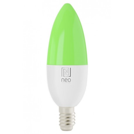 IMMAX NEO SMART žárovka LED E14 6W RGB+CCT barevná a bílá, stmívatelná, Wi-Fi, TUYA