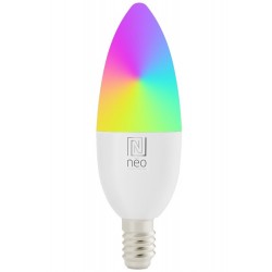 IMMAX NEO SMART žárovka LED E14, C37, 4,8W RGB+CCT, stmívatelná, Zigbee, TUYA