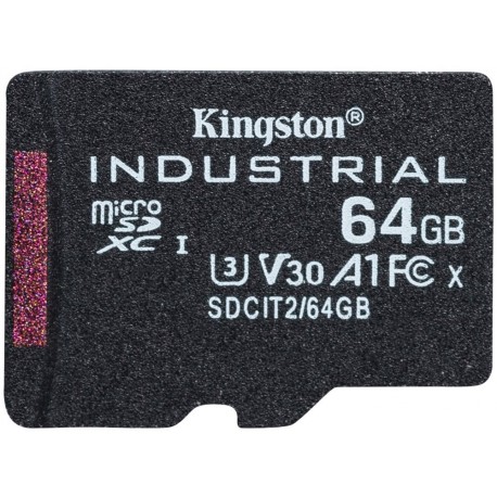 KINGSTON 64GB microSDXC / Industrial Temp / UHS-I / U3 / bez adaptéru