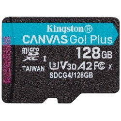 KINGSTON Canvas Go Plus Gen4 128GB microSDXC / C10 / UHS-I U3 V30 / up to  200MB/s / bez adaptéru