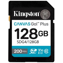 KINGSTON Canvas Go Plus Gen4 128GB SDXC / C10 / UHS-I U3 V30 / up to  200MB/s