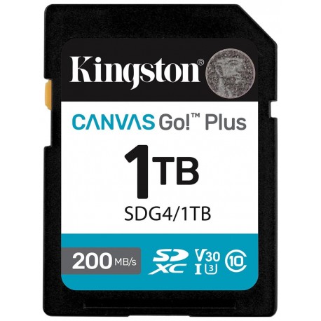 KINGSTON Canvas Go Plus Gen4 1TB SDXC / C10 / UHS-I U3 V30 / up to  200MB/s